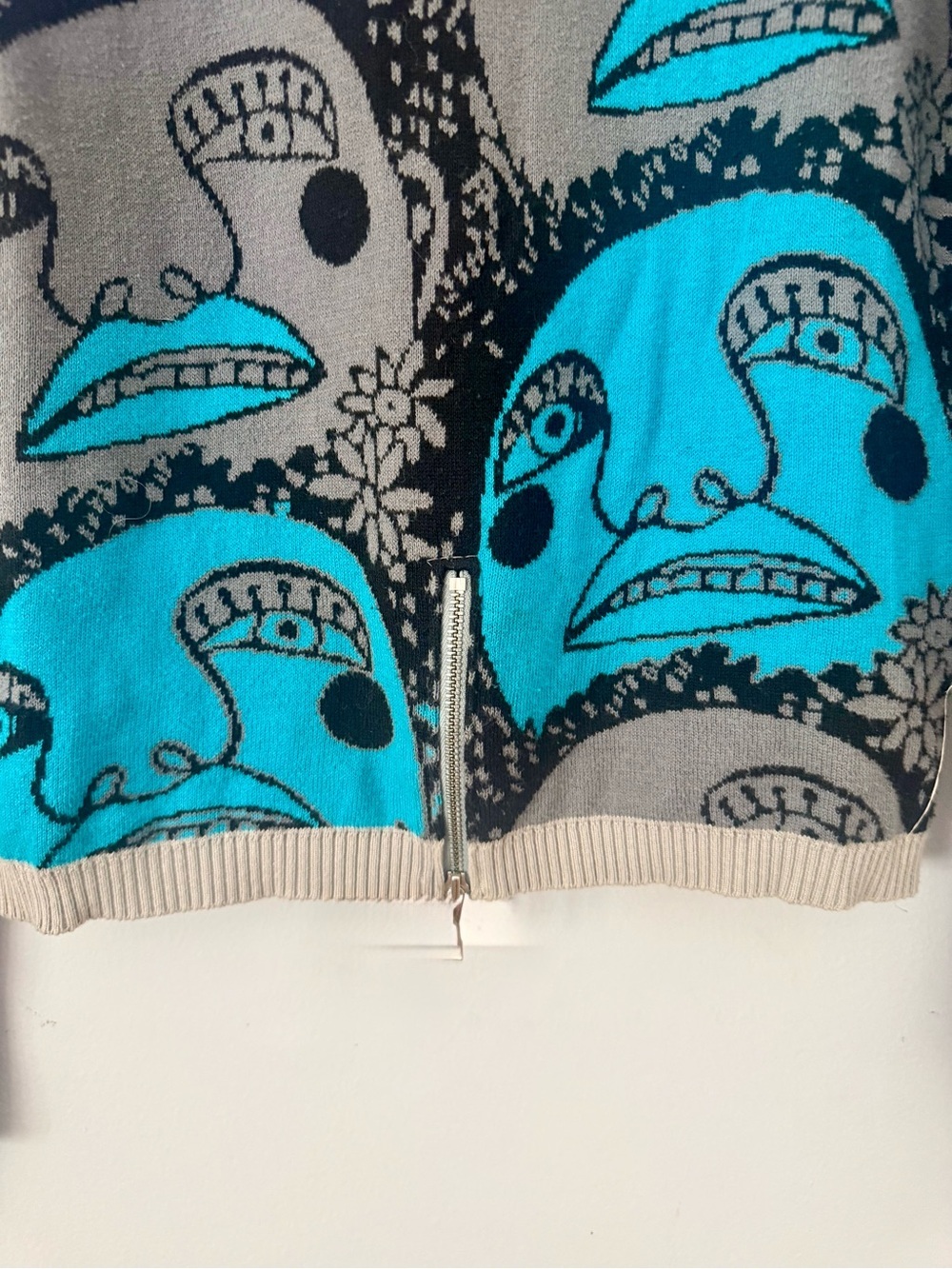 EUC Vintage-Inspired Mixed-Media Graphic Hoodie - Picture 5 of 6